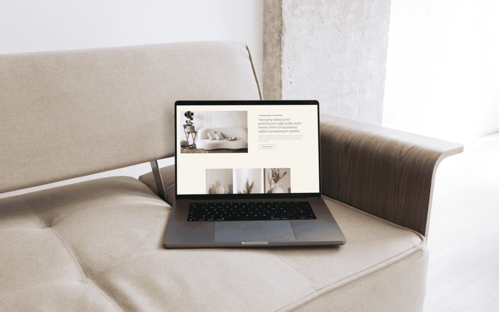 Makieta storny internetowej na desktop